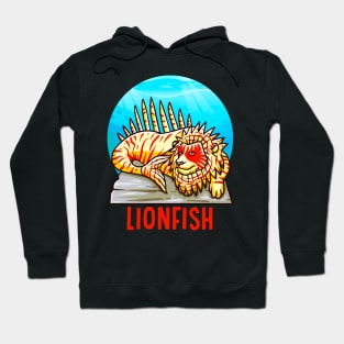 Funny Rare Animals | Exotic Aquarium Fish Gifts | Lionfish Hoodie